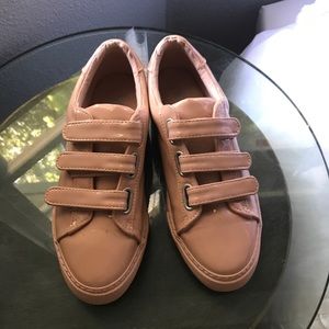 Pink patent sneakers from ASOS